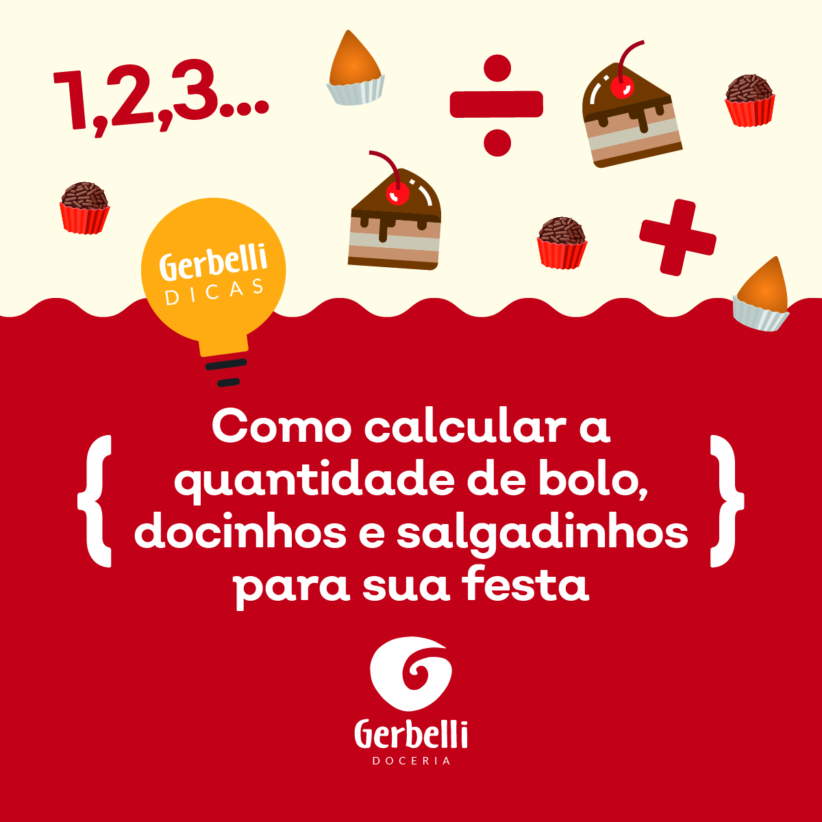 Como calcular a quantidade de bolo, doces e salgados para sua festa